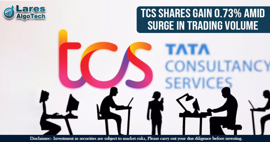 TCS Shares Gain 0.73% Amid Surge in Trading Volume